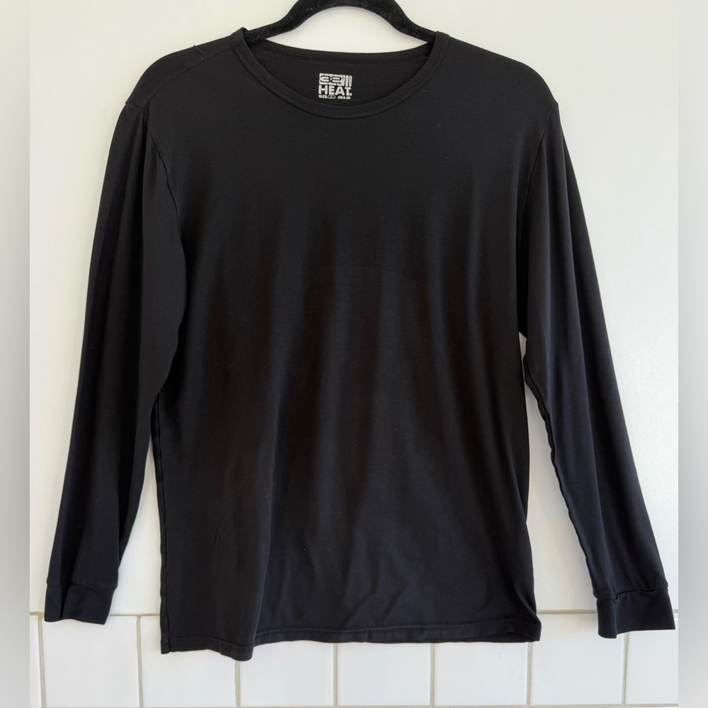 32 Degree HEAT  Long Sleeve Men's Tee Shirt Black. Sz: Large